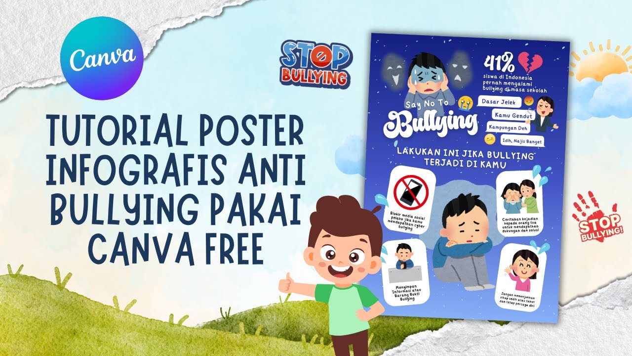 Free Anti-Bullying Infographic Design Tutorial on Canva