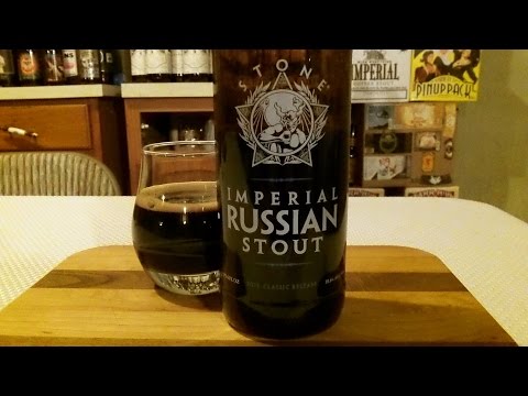 Stone Imperial Russian Stout - 2015 (10.6% ABV) DJs BrewTube Beer Review #854