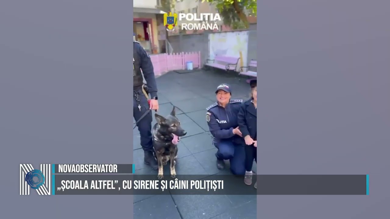 „Școala Altfel”, cu sirene și câini polițiști