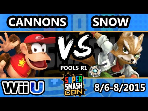 SSC - Cannons (Diddy Kong, Sheik) Vs. Snow (Fox) SSB4 Pools - Smash Wii U - Smash 4