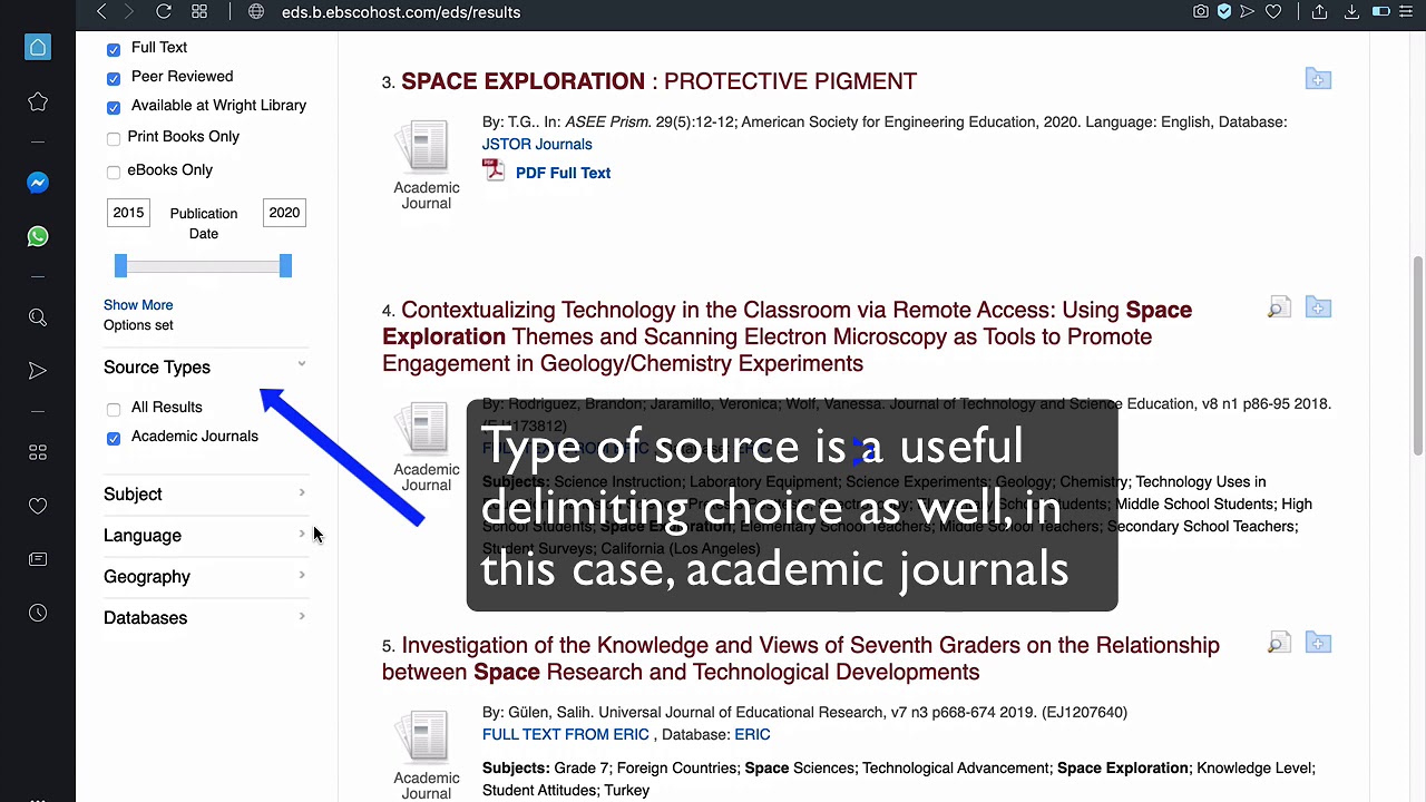 Finding Articles for Research at La Roche University