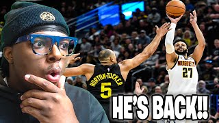 JAMAL MURRAY CRAZY 4TH QUARTER TAKEOVER!!- NUGGETS at JAZZ | FULL GAME HIGHLIGHTS | REACTION