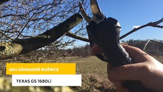 Akumulátorové zahradní nůžky TEXAS GS 1680Li