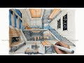 HOW TO DRAW INTERIOR PERSPECTIVE
