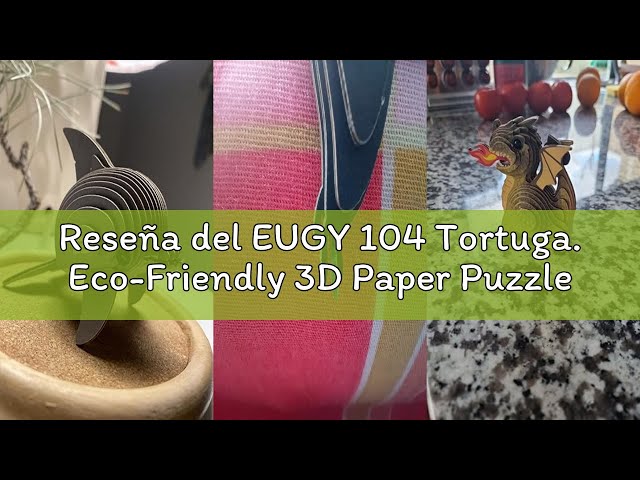 Vídeo relacionado con EUGY Water Eco-Friendly 3D Paper Puzzle (Nutria de Mar)