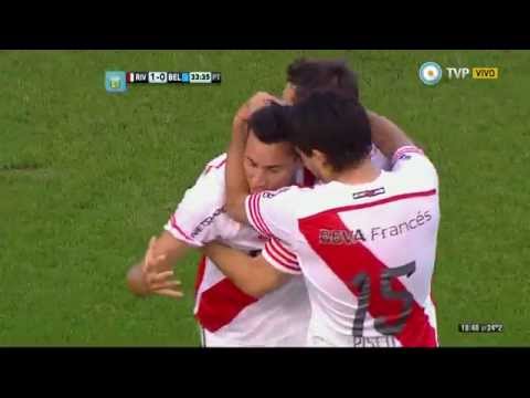 Gol de Vangioni. River 1 - Belgrano 0 | TPD2014 - Fecha 12