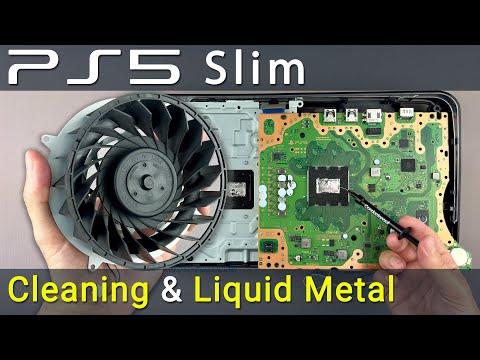 PS5 Slim Overheating Fix: Disassembly, Cleaning, Liquid Metal Replacement