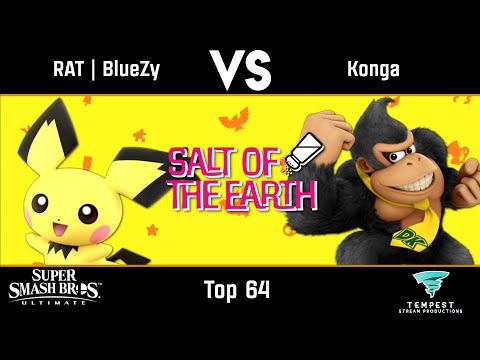 RAT | BlueZy (Pichu) VS Konga (Donkey Kong) - Top 64 - Salt of the Earth 2