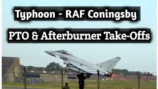 High-Octane Performance and Afterburner Take-Offs at RAF Coningsby!