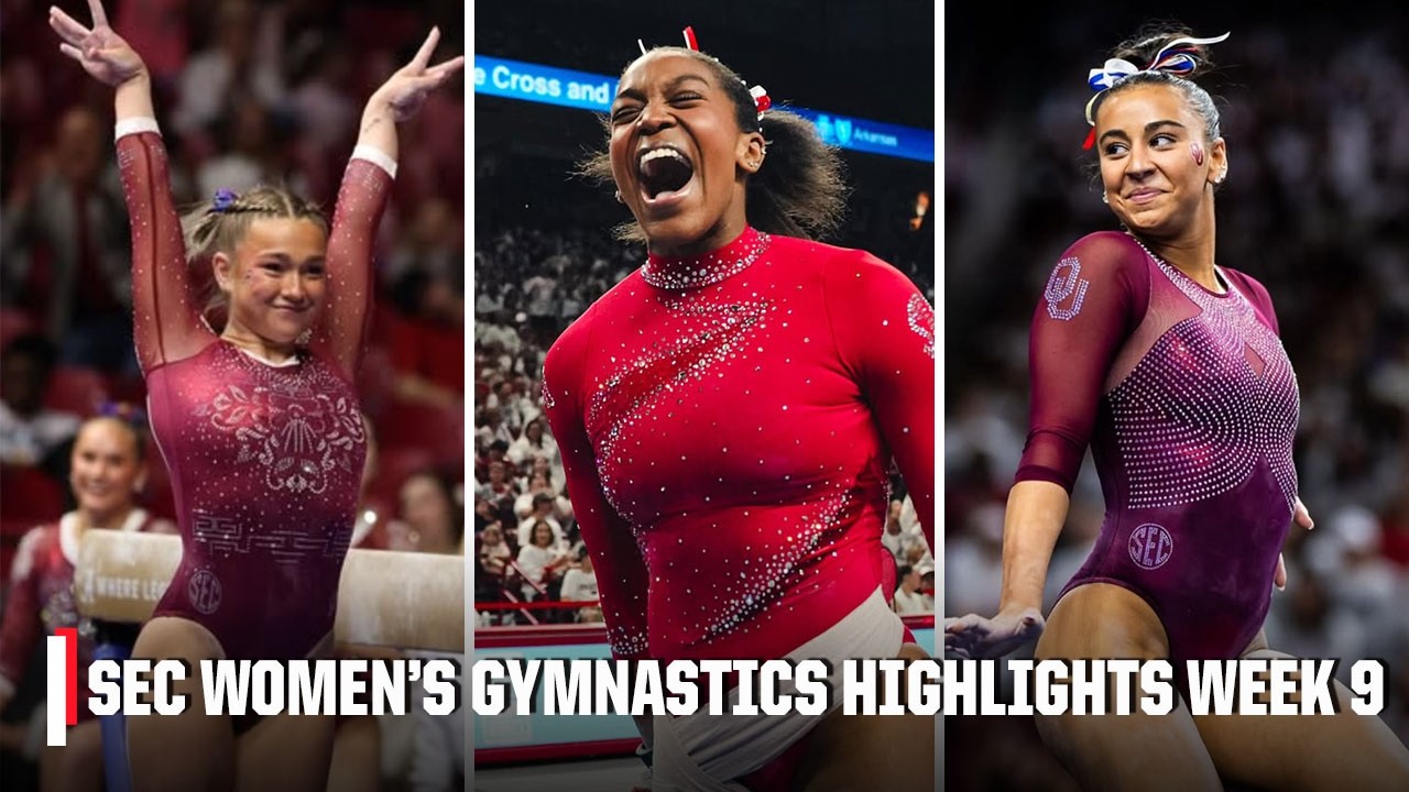 FRIDAY NIGHT HEIGHTS 🤸 SEC Women's Gymnastics Highlights WEEK 9️⃣✨ | ESPN College Gymnastics