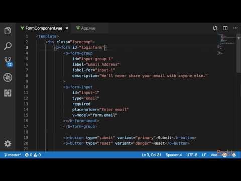 Hands On Web Development with Bootstrap and Vue Designing Form Components | packtpub com