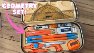 Great Set For Every Student! Nicpro 17 PCS Compass Geometry Set for Students, Drafting Tools