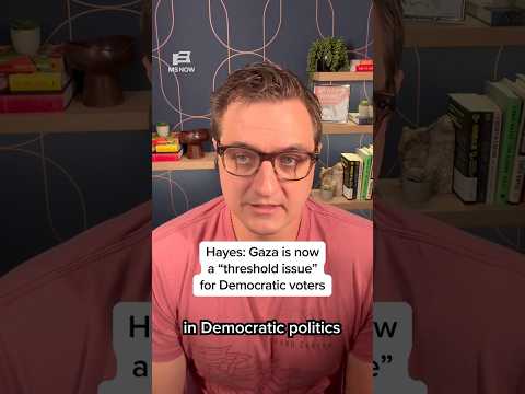 Hayes: Gaza is now a 'threshold issue' for Democratic voters