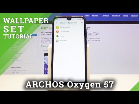 How to Set Up Home Screen Theme in ARCHOS Oxygen 57 - Change Wallpaper