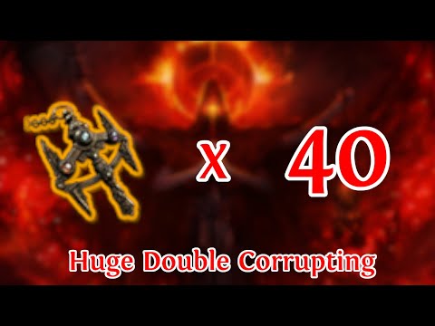 PATH OF EXILE 3.18 - DOUBLE CORRUPTING 40 CRYSTALLISED OMNISCIENCE AMULETS!!