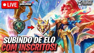 🔴 SUBINDO DE ELO COM O CHAT NO DOMINGÃO | Mobile Legends Ao Vivo