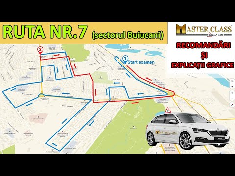Route 7 examination for category B – Buiucani Sector, Master Class Driving School