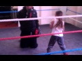 Tiah Ayton Pad Work With Neil Walker