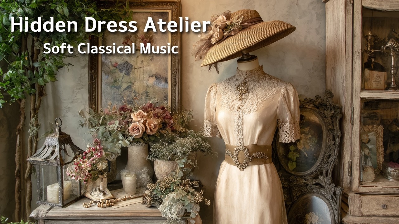 Vintage Dress Atelier 🧵 Soft Classical Music & Elegant Sewing Studio