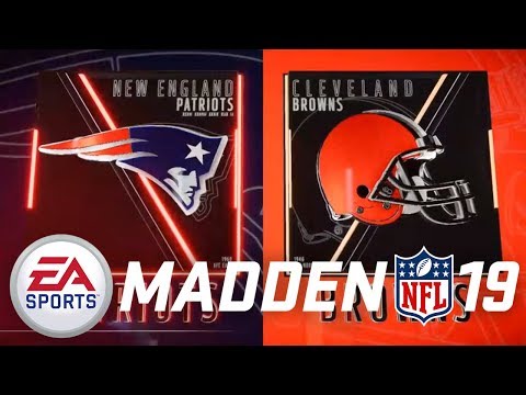 Madden NFL 19 PS4 Career Mode - PATRIOTS VS BROWNS