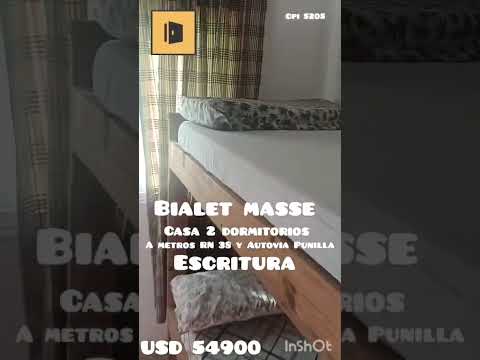 VENTA CASA 2 DORMITORIOS - BIALET MASSE, CORDOBA