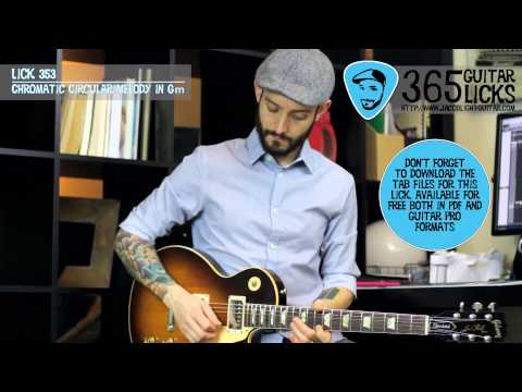 Lick 353/365 - Chromatic Circular Melody in Gm | 365 Guitar Licks Project