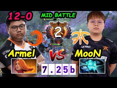 TNC Armel [Lina] 10K MMR Road to Top1 vs Fnatic Moon MIDLANE BATTLE Dota 2 pro Gameplay