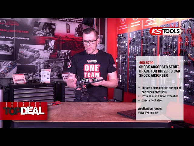 Video teaser for 460.5700 Shock absorber strut brace for driver's cab chock absorber