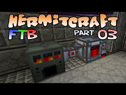 Hermitcraft FTB Monster Part 03: Leadstone Power and Alloy Smelter!