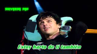 Green Day- Sick Of Me- (Subtitulado en Español)
