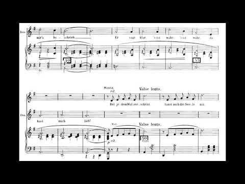 Lippen schweigen (Die lustige Witwe - F. Lehár) Score Animation