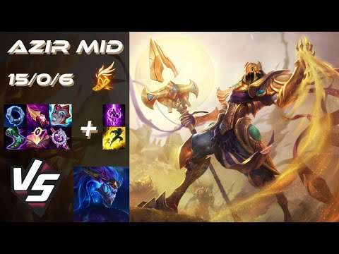 MID Azir vs Aurelion Sol - NA Challenger Patch 14.8