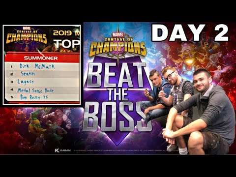 NYCC 2019 Day 2 Tournament DIRK VS Seatin VS LAGACY Beat the Boss | Marvel Contest of Champions