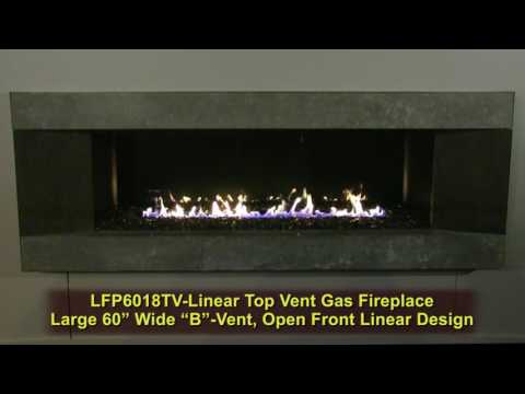 Golden Blount LFP Series 60" B-Vent Linear Fireplace, Natural Gas (LFP6018-NG)