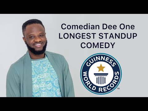 Comedian Dee One longest standup comedy Guiness World record 