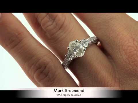 1.81ct Oval Cut Diamond Engagement Anniversary Ring-Mark Broumand