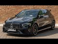 2020 Mercedes AMG A45 S 4Matic Plus Cosmos Black Walkaround Interior 4K