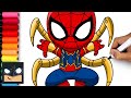 How To Draw Iron Spider | Step-By-Step Tutorial