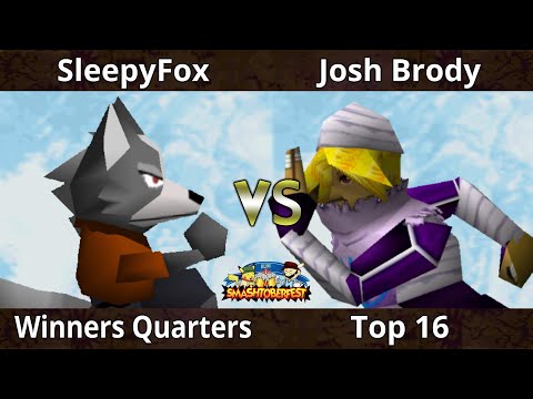Smashtoberfest 2022 - Josh Brody (Sheik) Vs. Sleepy Fox (Wolf) SSB64 Smash Remix Tournament