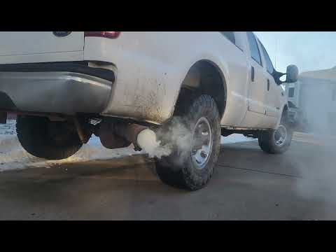 2001 F250 7.3 ZF 6MT cold start in 10F