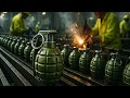 Inside The Grenade Factory From Metal Cast To Battlefield Detonator FULL PROCESS