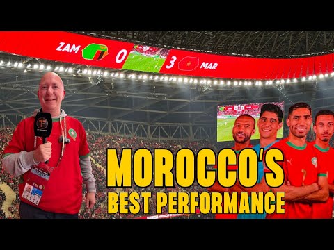 English Fan Watches Morocco Smash Zambia 3–0 and Advance at AFCON