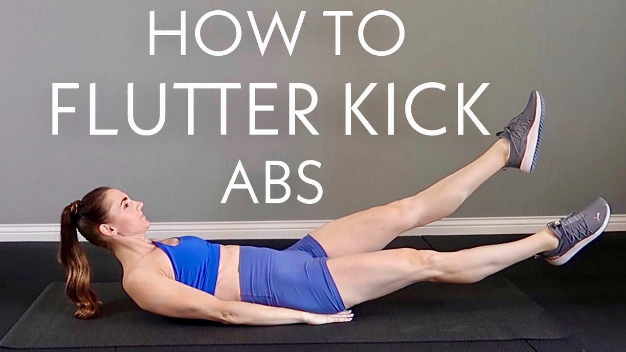 How To Do Flutter Kicks/Leg Flutters Correctly (Foxy Legs + Abs Workout) - YouTube