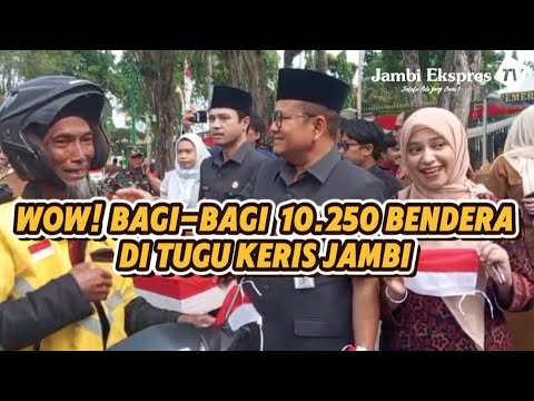 BAGI-BAGI 10.250 BENDERA DI TUGU KERIS, GRATIS! 