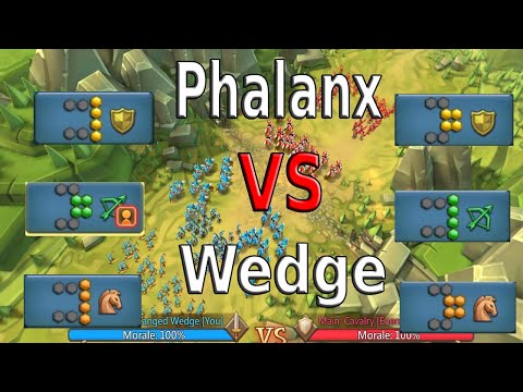 Phalanx vs wedge what's better? Lords Mobile tutorial Series.