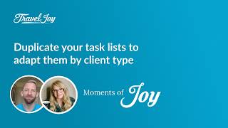 Duplicate your task lists to adapt them by client type | TravelJoy