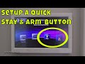 How To Setup a Quick Stay Or Arm Button On the Paradox EVO Panel.