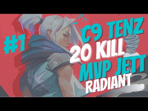 NA #1 C9 TENZ MVP JETT GAMEPLAY ON SPLIT(RADIANT) - VALORANT
