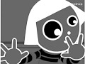 PBS Kids Dot Logo Inverted Black And White Reversed High Pitched