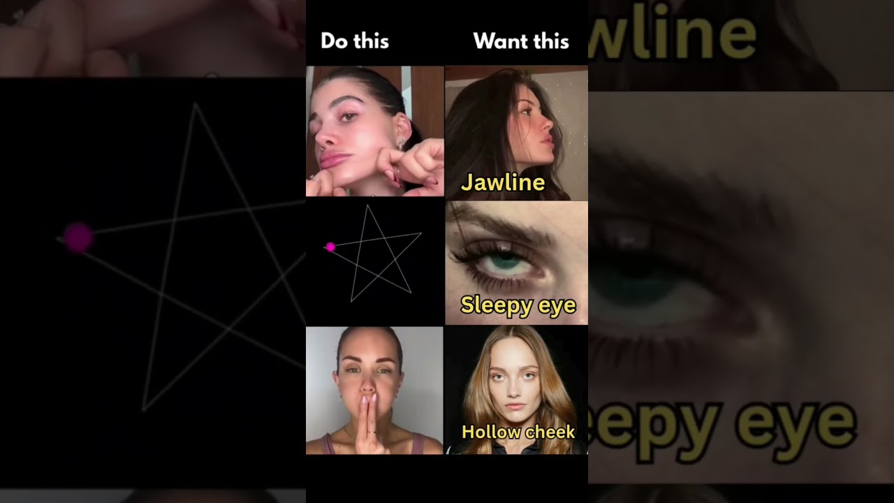 From Basic to Model Face – Do This Daily 🗿 #glowup #jawline #faceyoga #viral